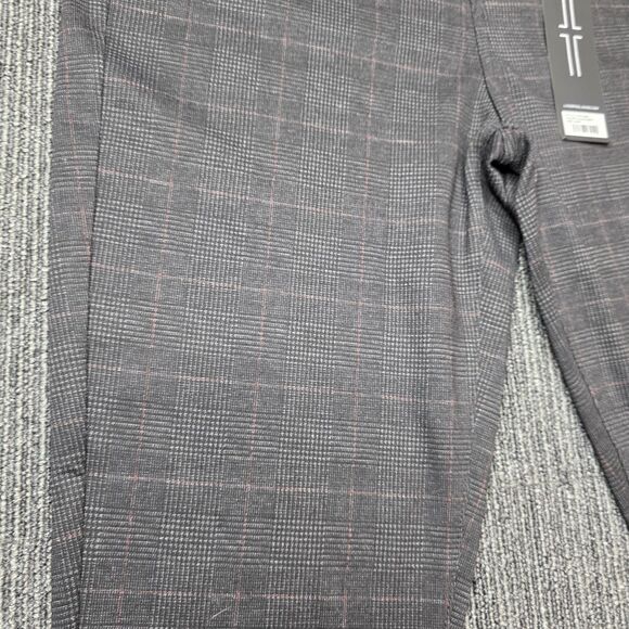 NWT Liverpool Ponte Pants Size 14P Petite Gray Black Plaid Ponte - Picture 6 of 11